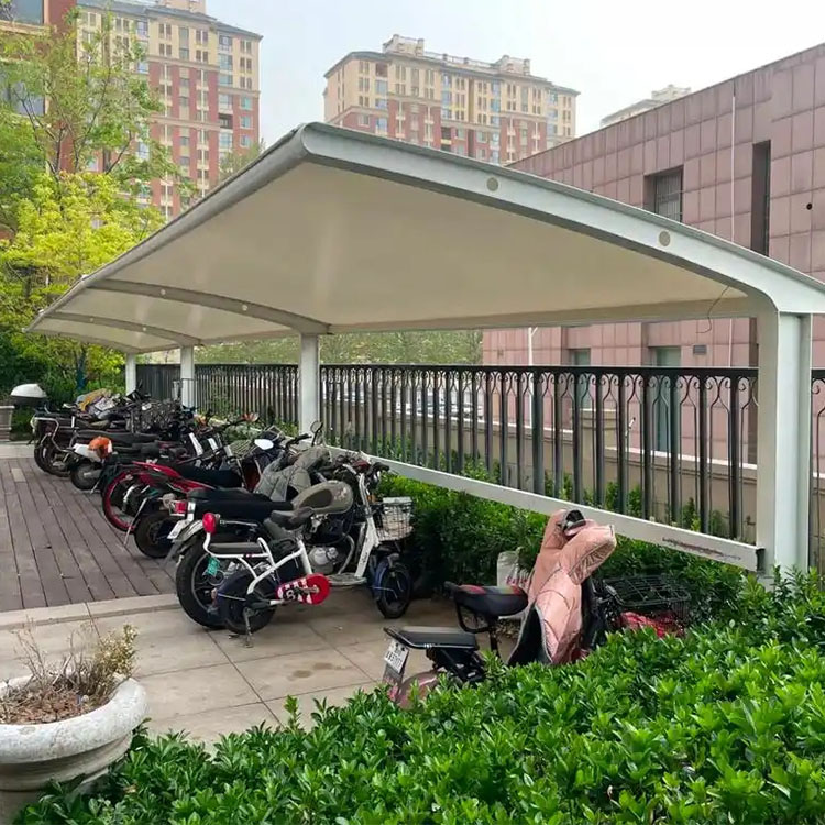 理县膜结构电动车棚